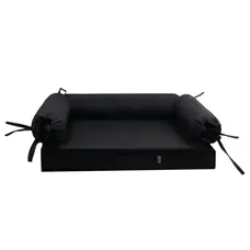 Лежак HugRoll oxford чорний L-22