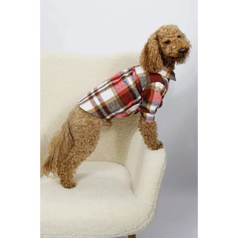 Сорочка картата червона RUB-60