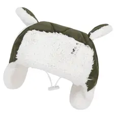 Шапка з вушками хакі S-110