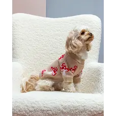 Светр в'язаний Грибочки беж Y-398