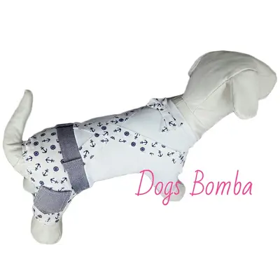 Кобмінезон моряки білий Y-24