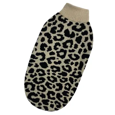 Светр для котiв в'язаний Лео беж SC-22