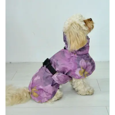 Дощовик плащ абстракція фіолет M-117