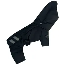 Зимовий комбінезон з поясом чорний R-62