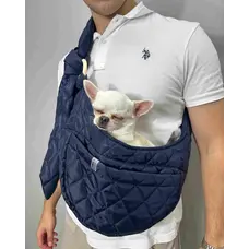 Слінг стьобаний синій S-88