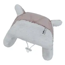 Шапка з вушками пудра S-120