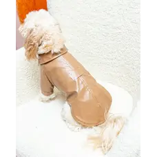 Куртка з екошкіри карамель K-101