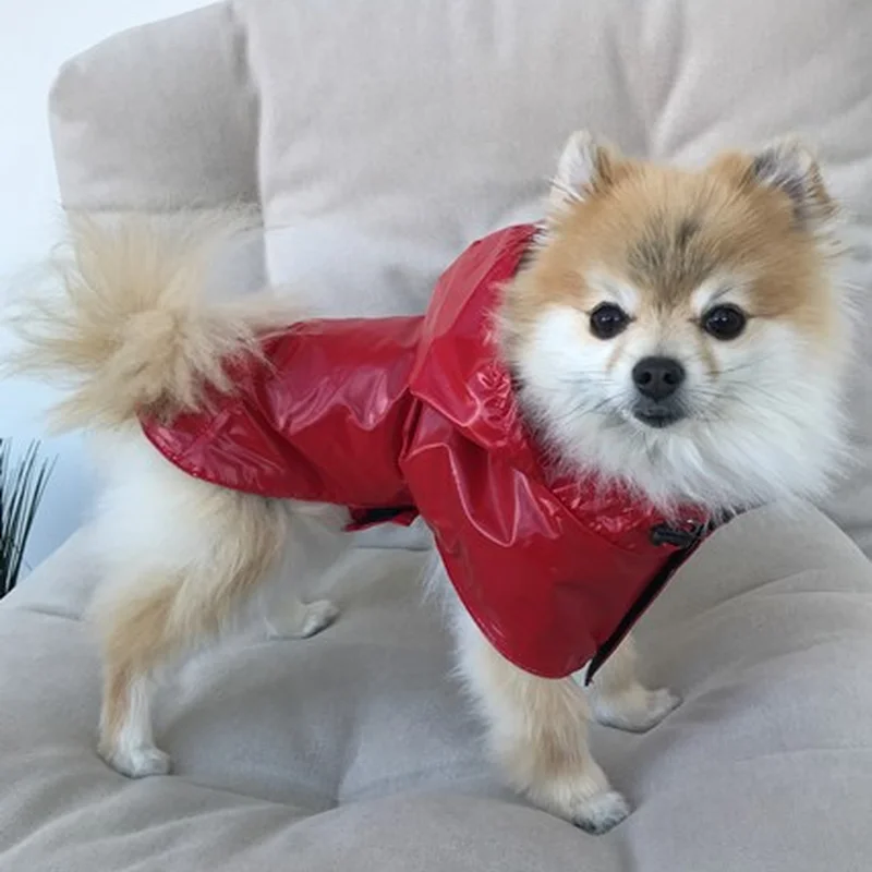 Дощовик плащ Dogs Bomba червоний M-43