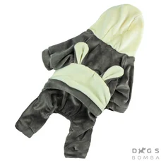 Костюм велюр із вушками ліловий D-119