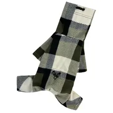 Костюм флiс картатий оливка D-205