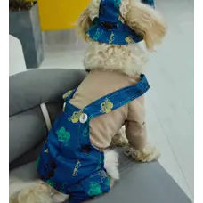 Костюм із лямками джинс серця D-214