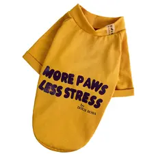 Футболка Less Stress жовта F-94