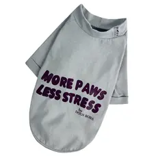 Футболка Less Stress сіра F-97