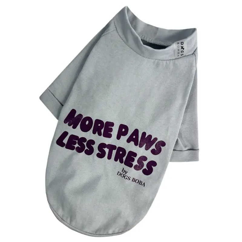 Футболка Less Stress сіра F-97