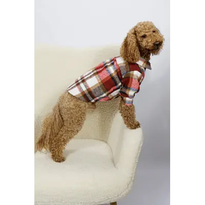 Сорочка картата червона RUB-60