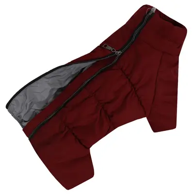 Зимовий комбінезон ДЛЯ ТАКС марсала RT-36