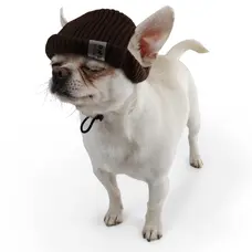 Шапка в'язана Біні шоколад S-104