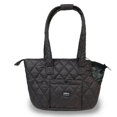 Сумка стьобана шоколад S-114