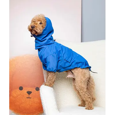 Дощовик-куртка фліс синій M-146