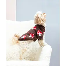 Светр в'язаний Грибочки шоколад Y-400