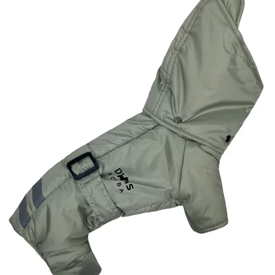 Зимовий комбінезон з поясом оливка R-25