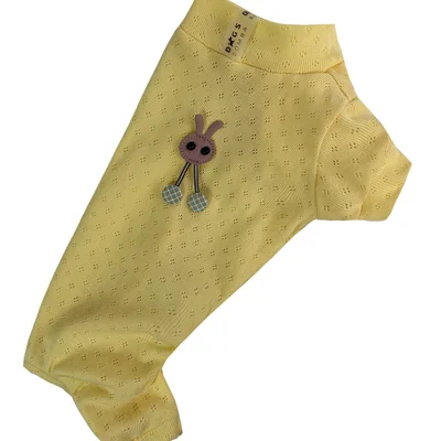 Костюм перфорований жовтий D-191