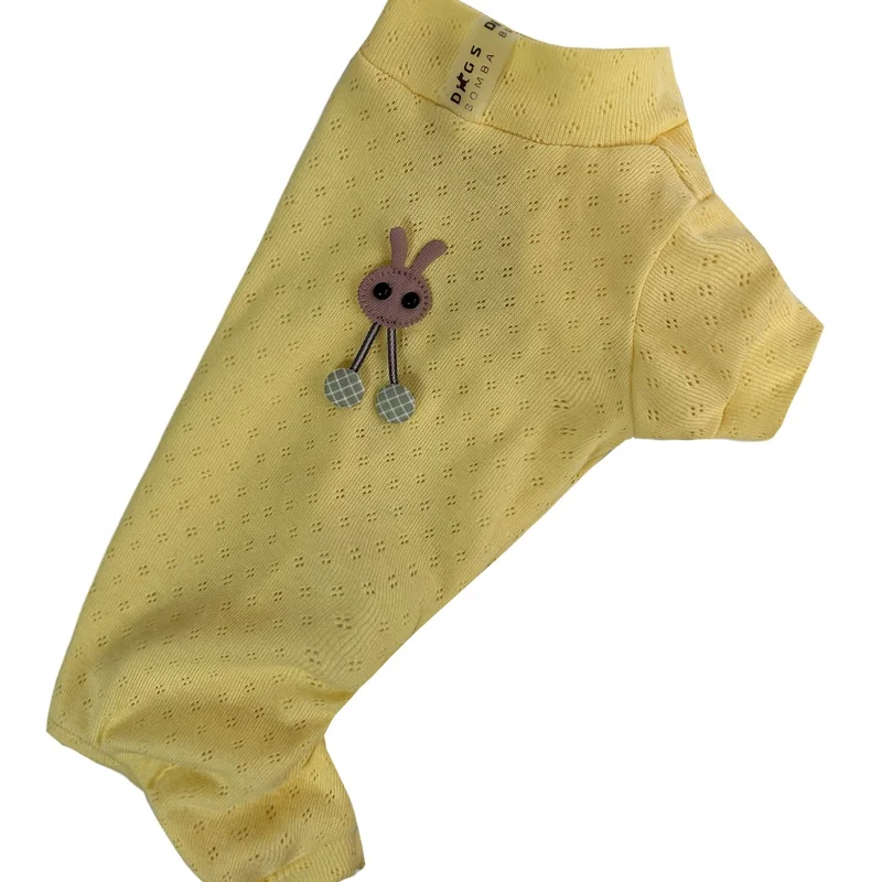 Костюм перфорований жовтий D-191