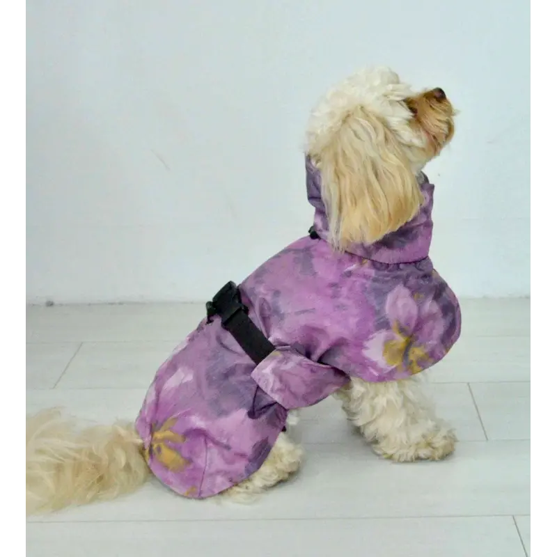 Дощовик плащ абстракція фіолет M-117