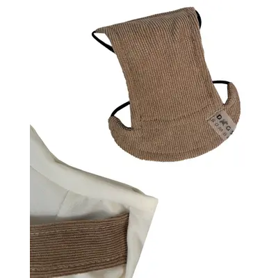 Кепка вельвет шоколад S-71