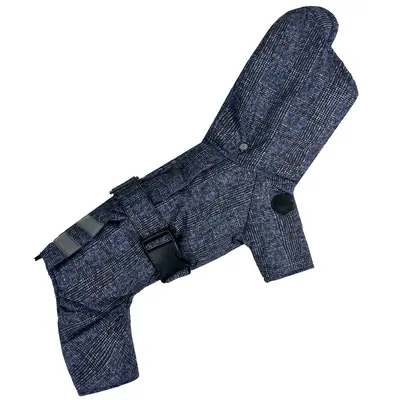 Зимовий комбінезон з поясом картатий R-58