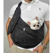 Слінг стьобаний чорний S-89