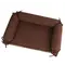 Лежак HugRoll велюр шоколад L-18