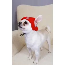 Шапка в'язана Біні червона S-101