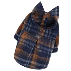 Сорочка картата синій помаранч RUB-67