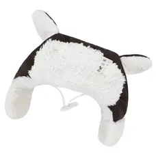 Шапка з вушками шоколад S-111