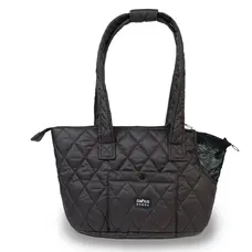 Сумка стьобана шоколад S-114