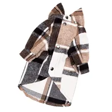 Сорочка картата чорна з молоком RUB-69