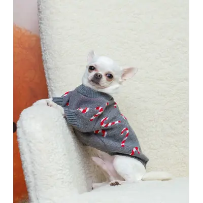 Светр в'язаний Цукерка сірий Y-390