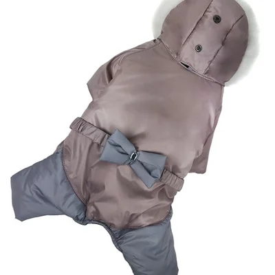 Зимовий комбінезон для дівчаток нюдовий AD-7