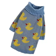 Светр в'язаний Каченята блакитний Y-343