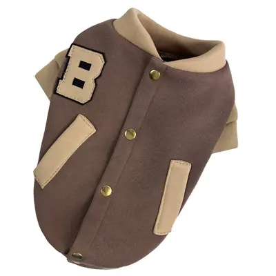 Бомбер шоколад беж Y-373