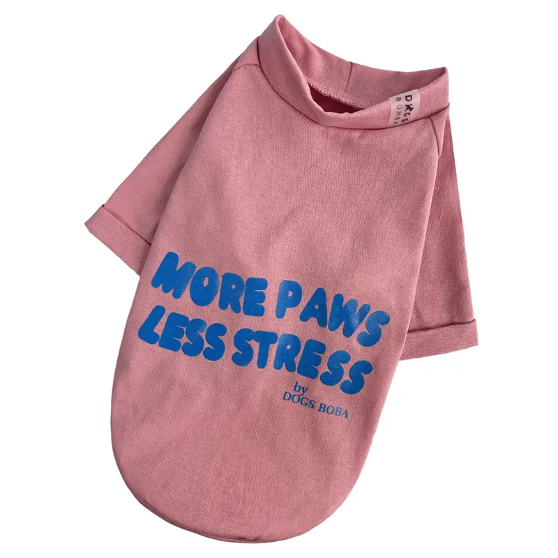 Футболка Less Stress пудра F-96