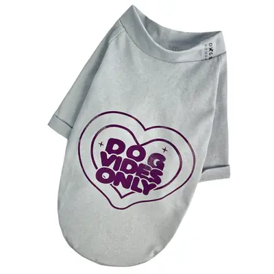 Футболка Dog Vibes сіра f-91