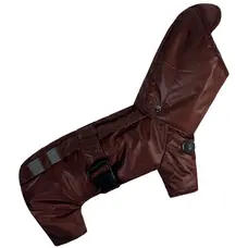 Зимовий комбінезон з поясом шоколад R-59