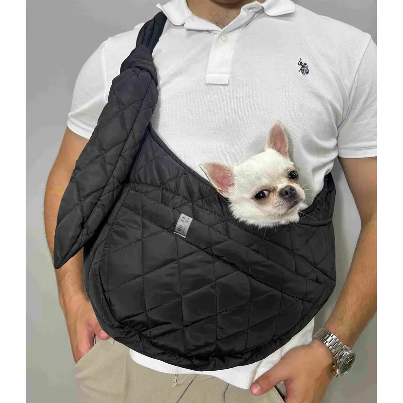 Слінг стьобаний чорний S-89