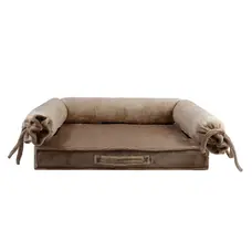 Лежак HugRoll хутро беж L-19