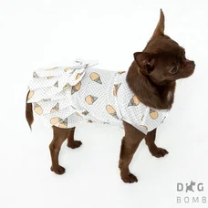Футболка Dogs Bomba морозиво персик O-78