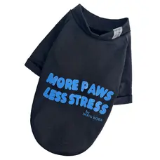 Футболка Less Stress чорна F-98