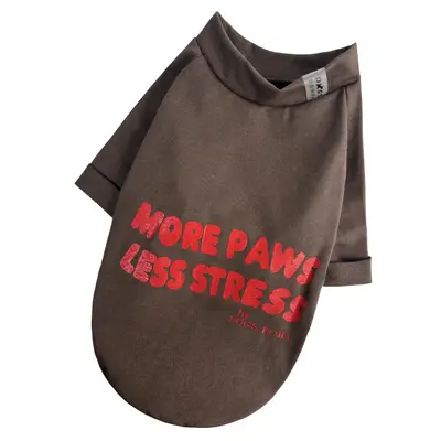 Футболка Less Stress шоколад F-99