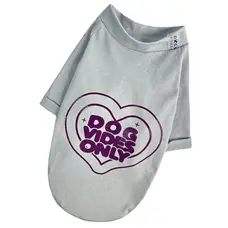 Футболка Dog Vibes сіра f-91